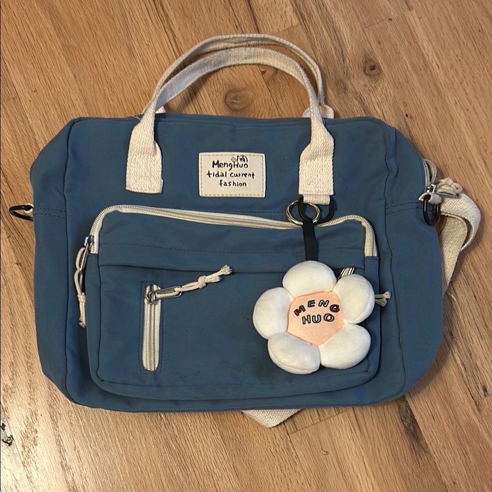 Blue Canvas Small Backpack